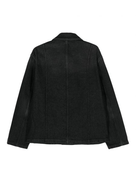 Kožená džínová bunda Loewe černá