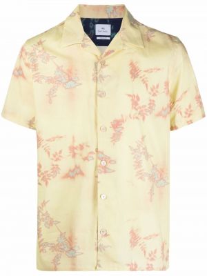 Camisa de flores con estampado Ps Paul Smith amarillo
