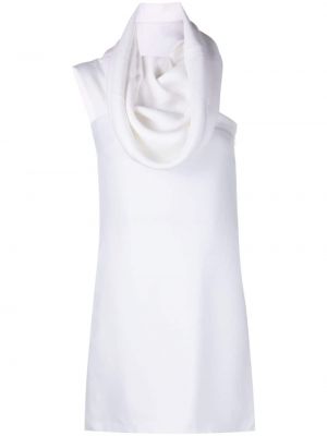 Sukienka mini z kapturem Ferragamo Pre-owned biała
