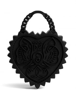 Shopper soma ar sirsniņām Dsquared2 melns