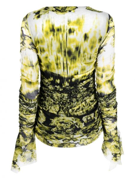 Abstrakter bluse mit print mit rüschen Jean Paul Gaultier Pre-owned