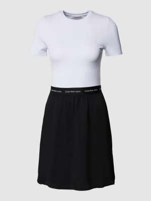 Sukienka mini Calvin Klein Jeans biała