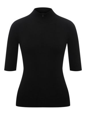 Шерстяной пуловер Valentino черный