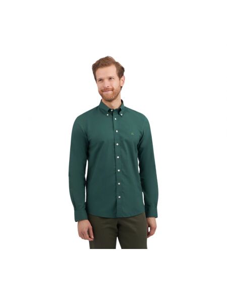 Slim fit langes hemd mit geknöpfter mit button-down-kagen Brooks Brothers grün