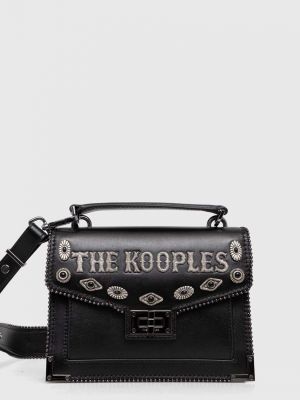 Кожаная сумка через плечо The Kooples черная