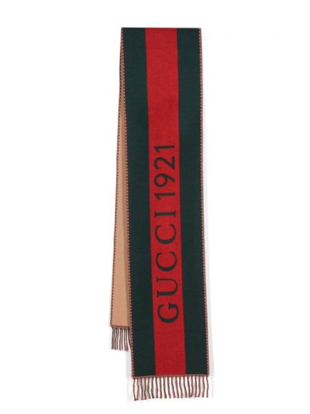 Jakarlı çizgili şal Gucci