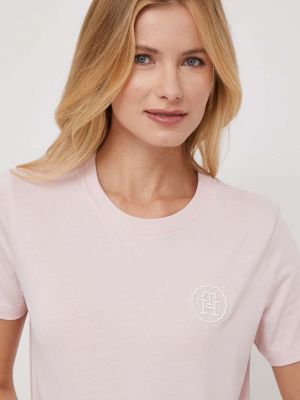 Тениска Tommy Hilfiger розово