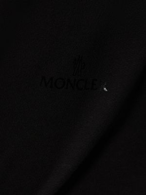 Jersey pamut póló Moncler fekete