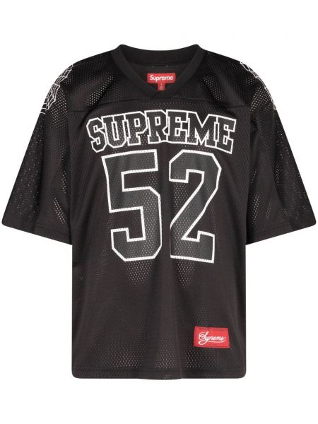 Futbal džerzej košeľa Supreme čierna