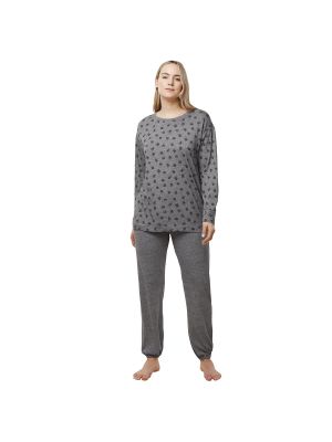 Pijama de algodón lyocell Triumph gris