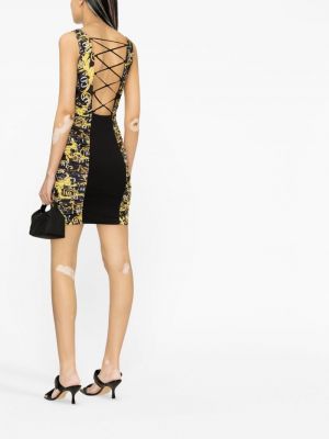 Sukienka mini z nadrukiem Versace Jeans Couture