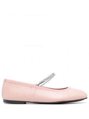 Usnjene nizki čevlji Kate Cate roza