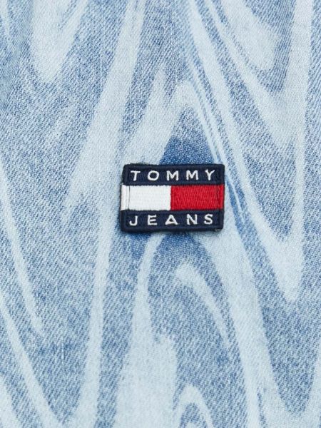 Denim srajca Tommy Jeans modra