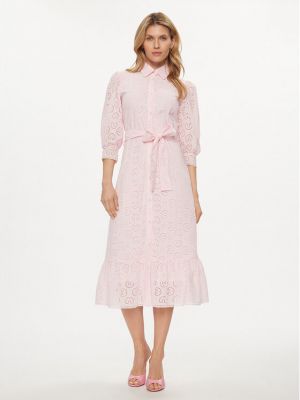 Φόρεμα σε στυλ πουκάμισο Fracomina ροζ