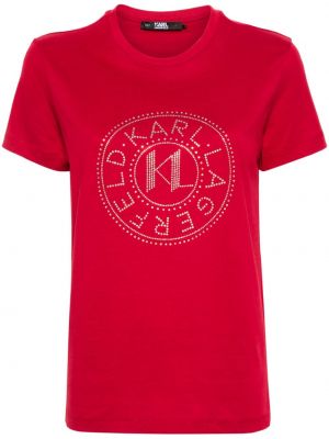 T-krekls Karl Lagerfeld sarkans