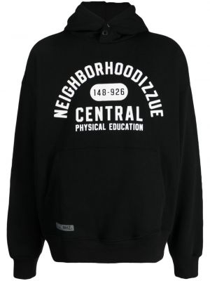 Hoodie avec imprimé slogan en coton à imprimé Izzue noir