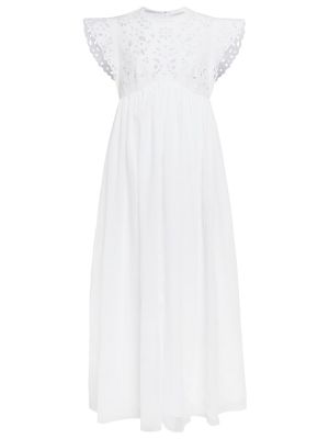 Хлопковое платье миди Chloã©, белый