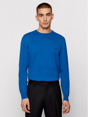 Пуловер Boss синьо