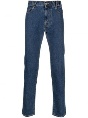 Skinny fit džínsy s potlačou Vivienne Westwood modrá