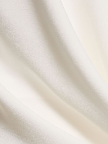 Laneni prsluk s draperijom Nina Ricci bijela