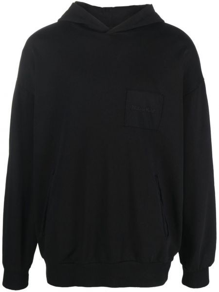 Haftowana bluza z kapturem Philippe Model Paris czarna