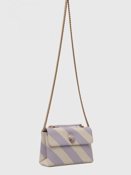 Usnjena torba Kurt Geiger London vijolična