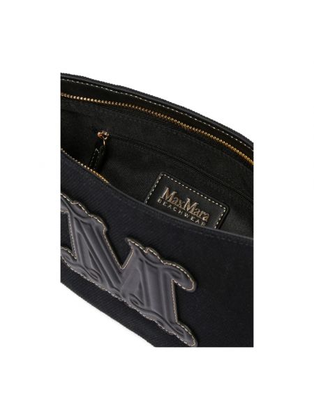 Bolso clutch con cremallera Max Mara negro