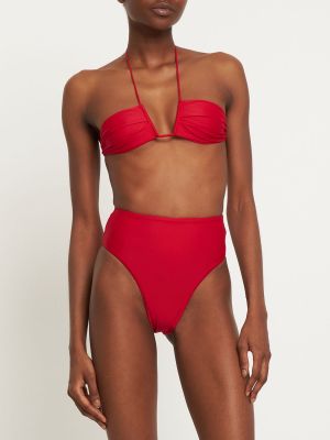 Bikini taille haute Ziah rouge