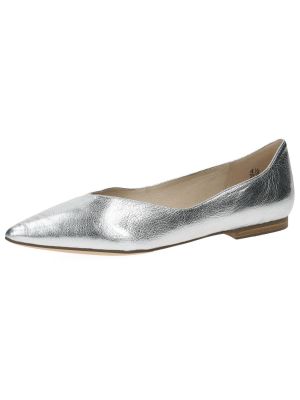 Balerina cipők Caprice ezüstszínű