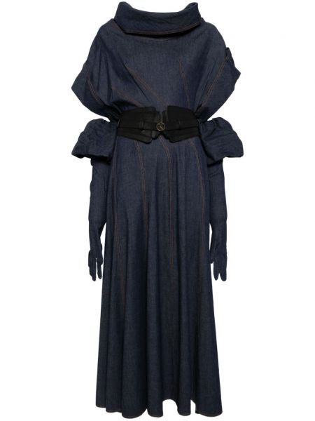 Robe droite Saiid Kobeisy bleu