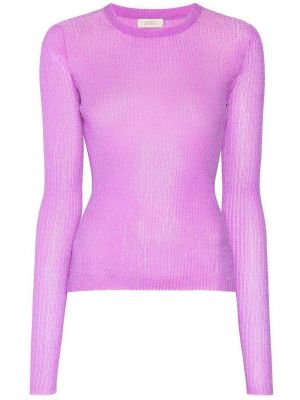 Pull à paillettes en tricot Lapointe rose