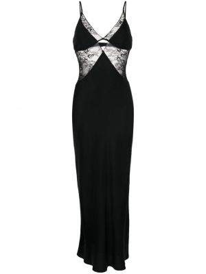 Макси рокля с дантела Bec + Bridge черно