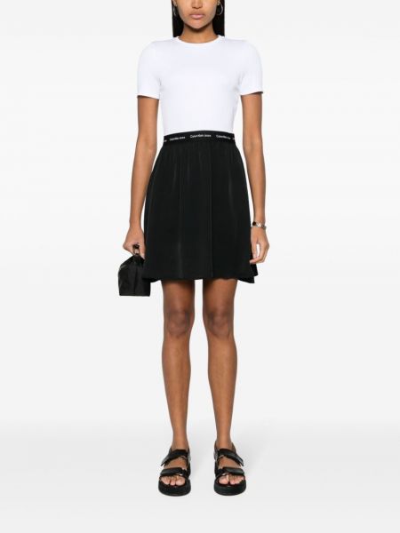 Haftowana sukienka mini Calvin Klein