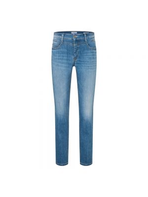 Niebieskie proste jeansy Cambio