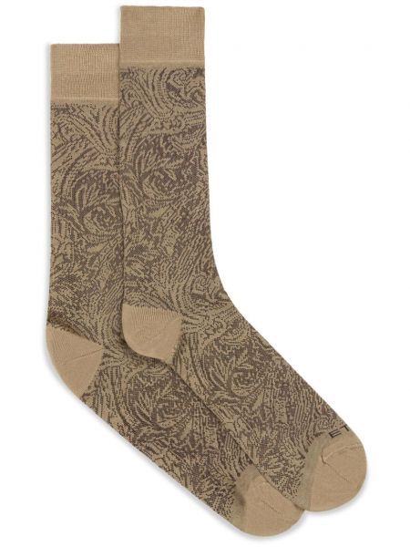 Jacquard paisley sokker Etro beige