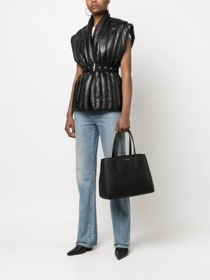 Leder shopper handtasche Calvin Klein