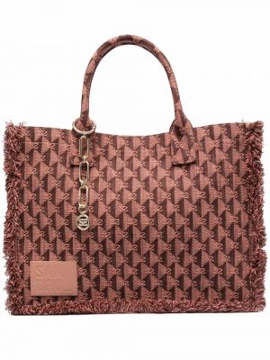 Jacquard shoppingbag Sandro rosa