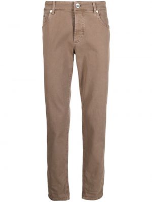 Jeans med normal passform Brunello Cucinelli brun