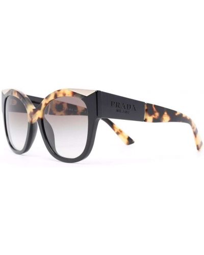 Okulary przeciwsłoneczne oversize Prada Eyewear czarne