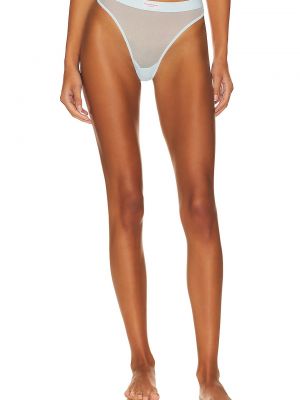 Боди Alexander Wang Classic Thong With Bodywear Label, Blue Pearl