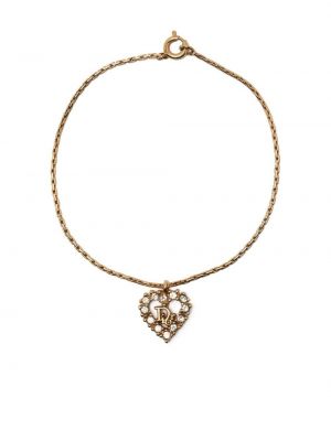 Náramek se srdcovým vzorem Christian Dior zlatý