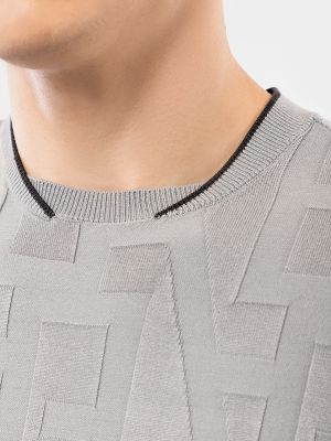 Пуловер Emporio Armani серый