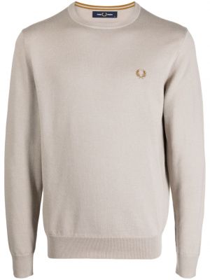 Bavlnený vlnený sveter s výšivkou Fred Perry