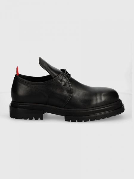 Pantofi derby din piele 424 negru