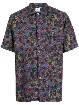 Camisa de flores con estampado Ps Paul Smith azul