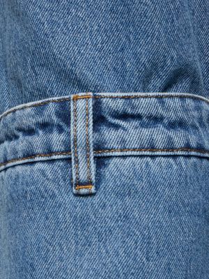 Straight fit džíny s přezkou Coperni modré