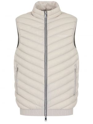 Prešívaná vesta na zips Armani Exchange biela