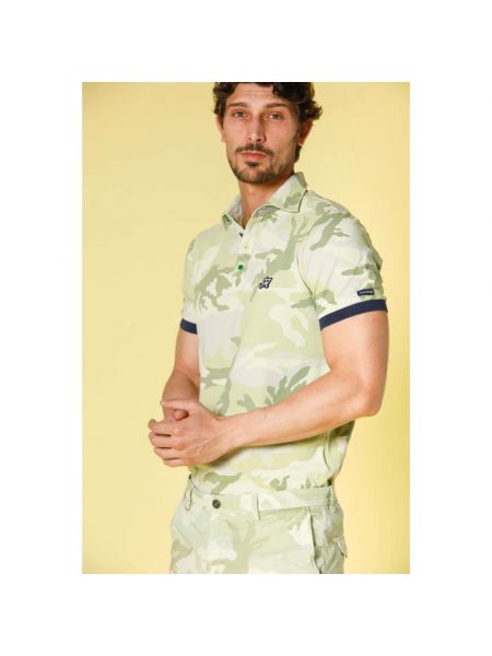 Poloshirt mit print mit camouflage-print Mason's weiß