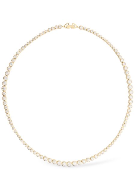 Cubic zirconia halsband med kristaller Ragbag guld