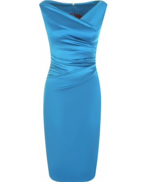 Коктейльное платье без рукавов Talbot Runhof, голубое